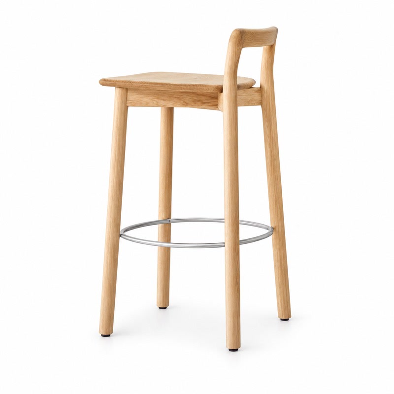 FZ Ash Wood Bar Stool, front product view