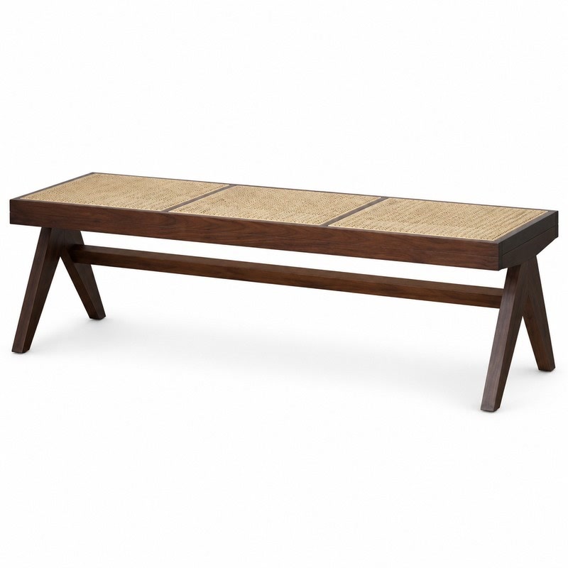 FZ Ash Wood Bench, front product view