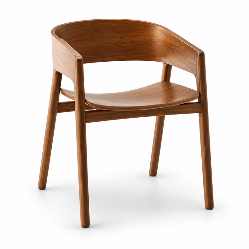 FZ Ash Wood Dining Chair, front product view