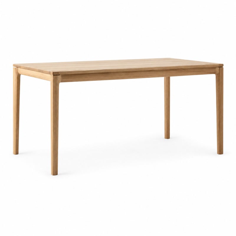FZ Ash Wood Dining Table, front product view