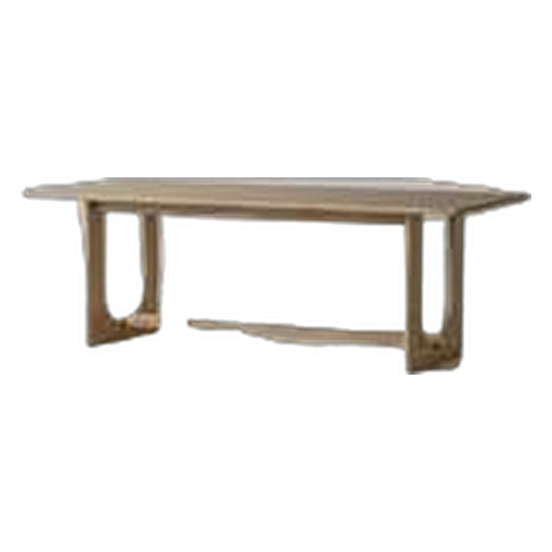 FZ Ash Wood Dining Table, front product view