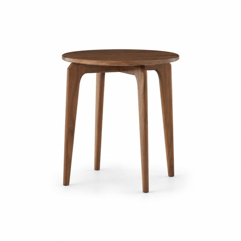 FZ Ash Wood Side Table, front product view