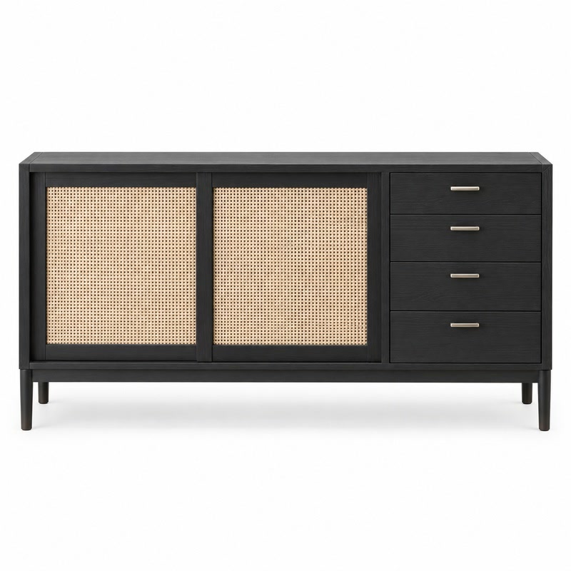 FZ Ash Wood Sideboard, front product view