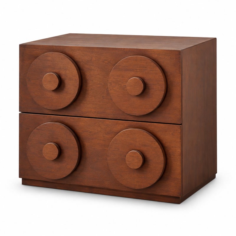 FZ Ash Wood Storage Cabinet, front product view