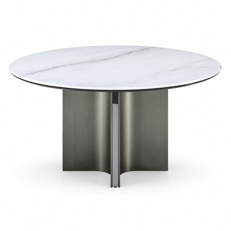 BAKA Dining Table Model 6346 Without Turntable Front view