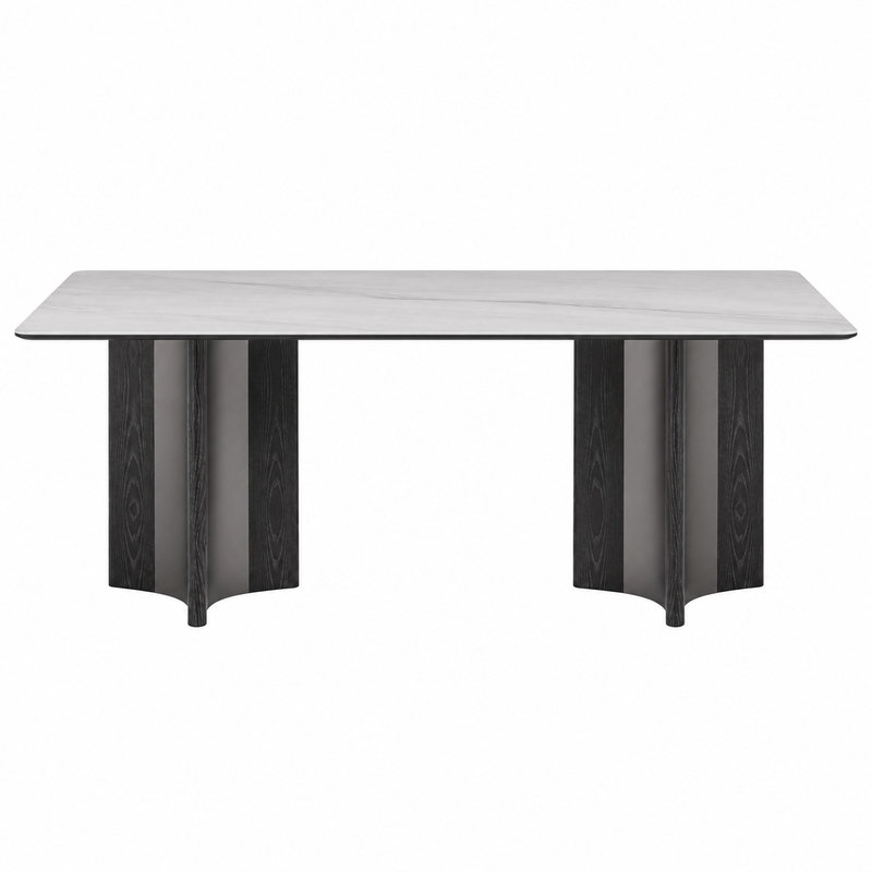 BAKA Dining Table Model 6696 Standard configuration front product view
