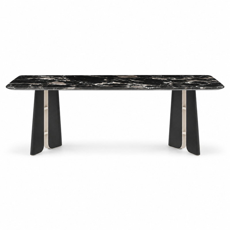 BAKA Dining Table Model 6875 Standard configuration front product view