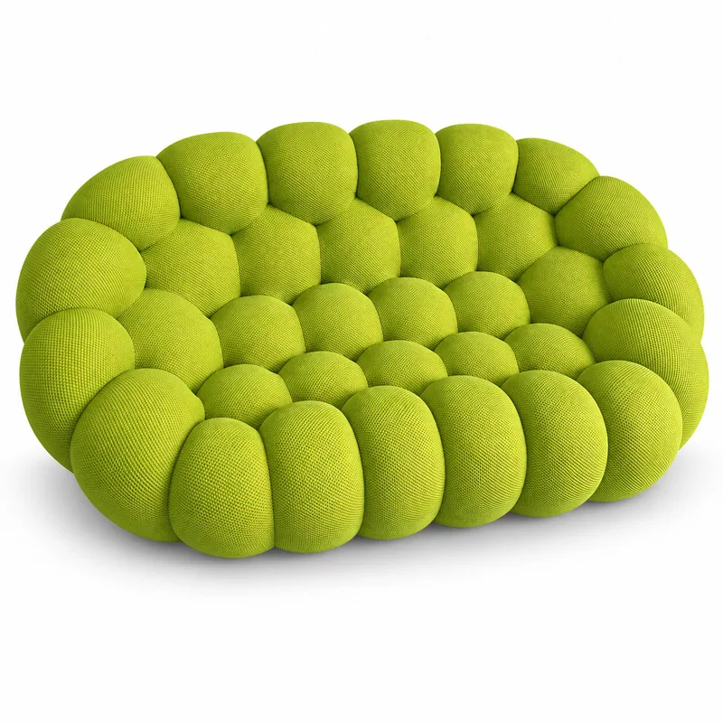 Bubble Upholstered Sofa, front product view