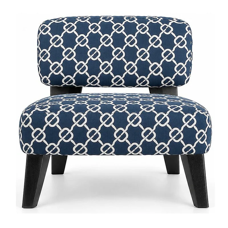 Creed Patterned Lounge Chair, front product view