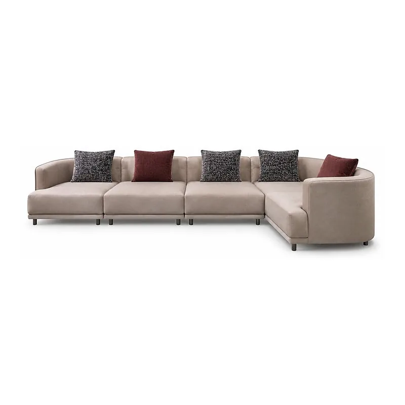 Curved Right Chaise Sectional 192, front product view