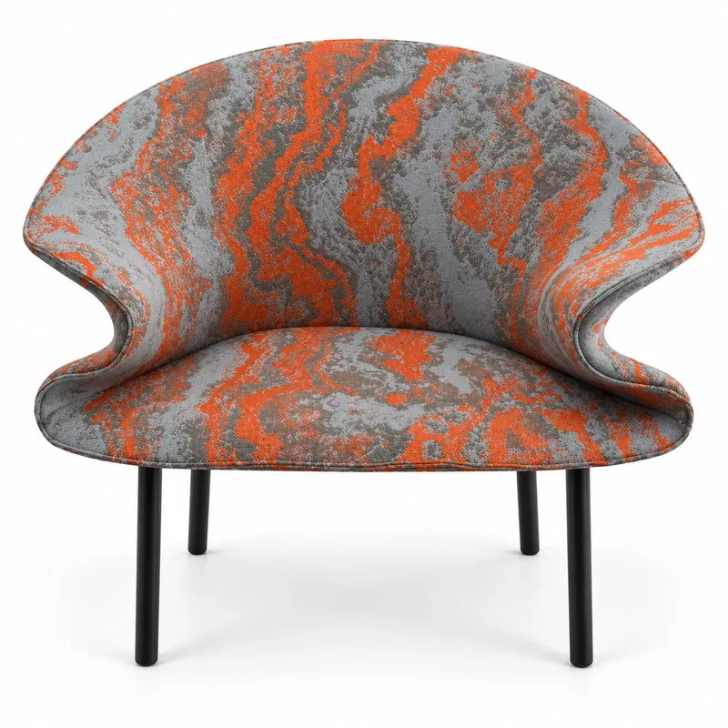 Fan Lounge Chair, front product view
