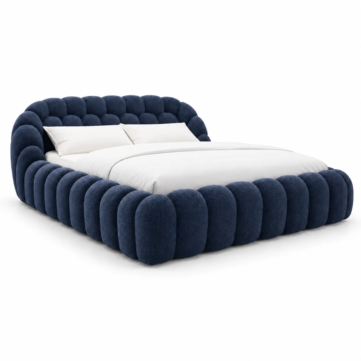 Football Upholstered Bed, complete styled bed display
