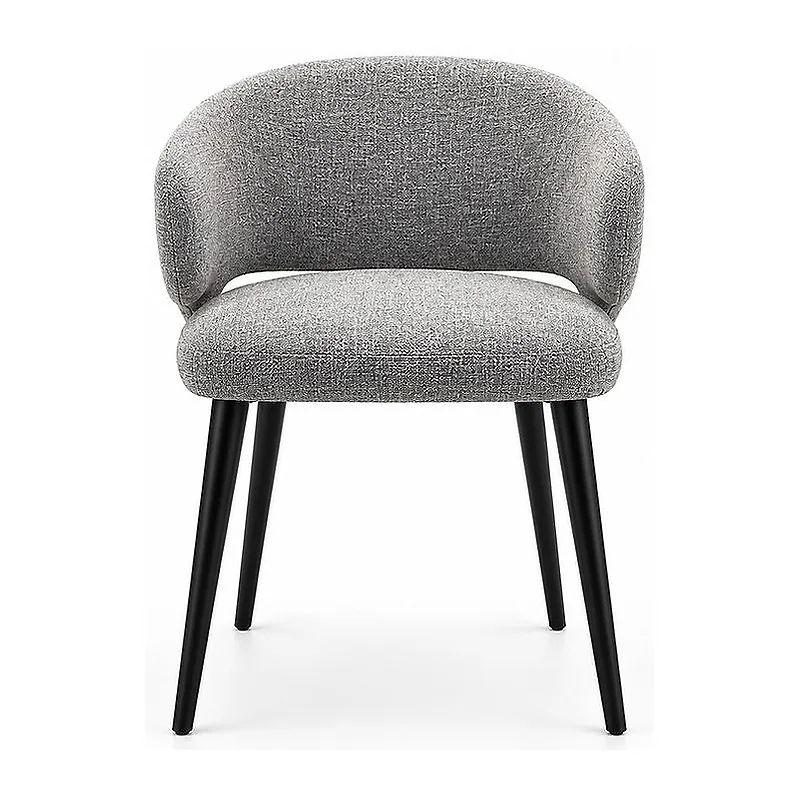 Gray Wraparound Dining Chair, front product view