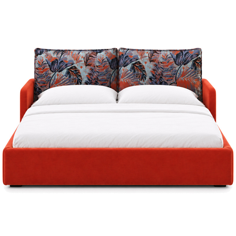 Jiani B8303 Upholstered Bed, front product view