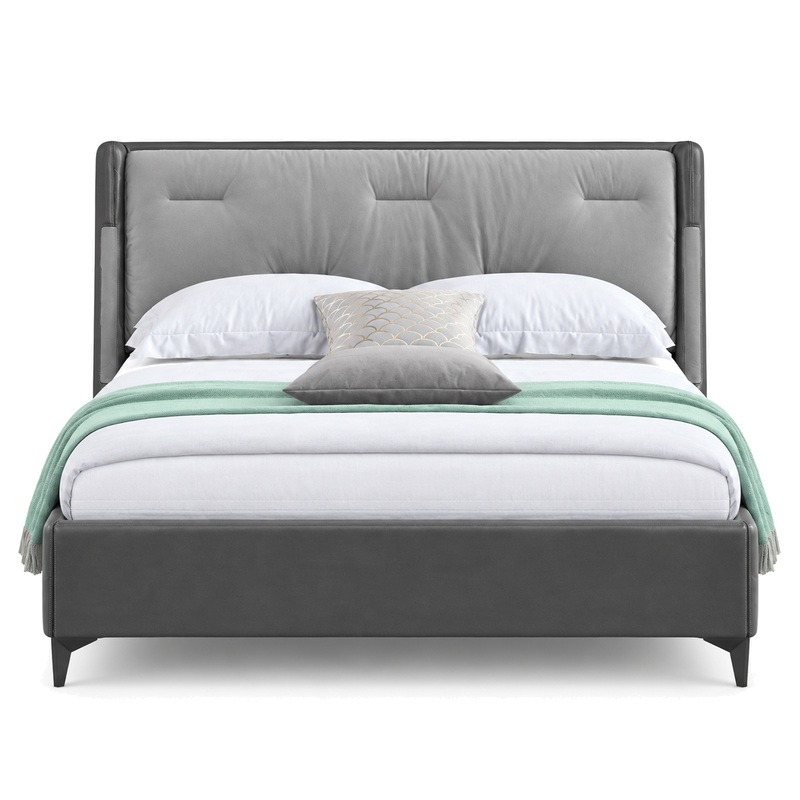 Jiani B8555 Upholstered Bed, front product view