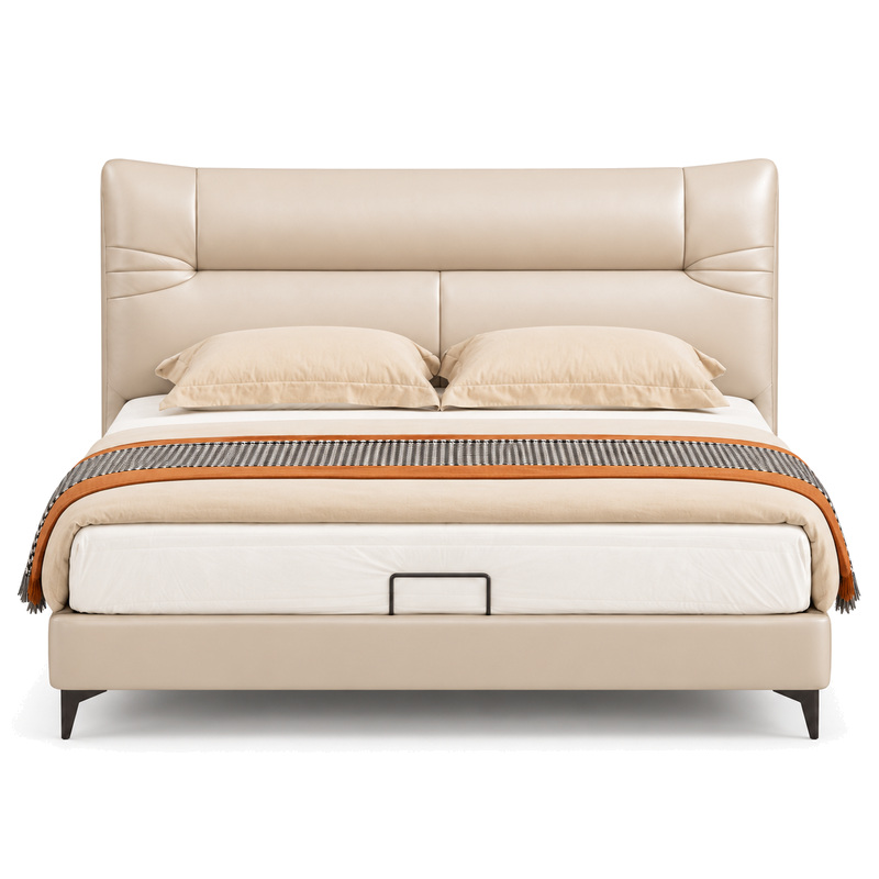 Jiani B8602 Upholstered Bed, front product view