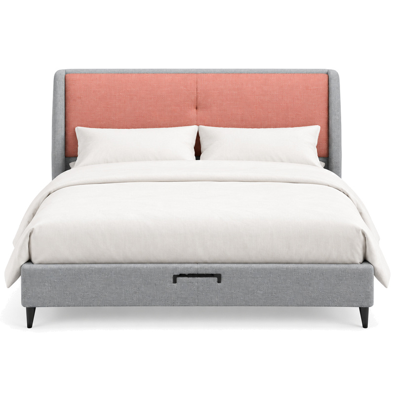 Jiani B8682 Upholstered Bed, front product view