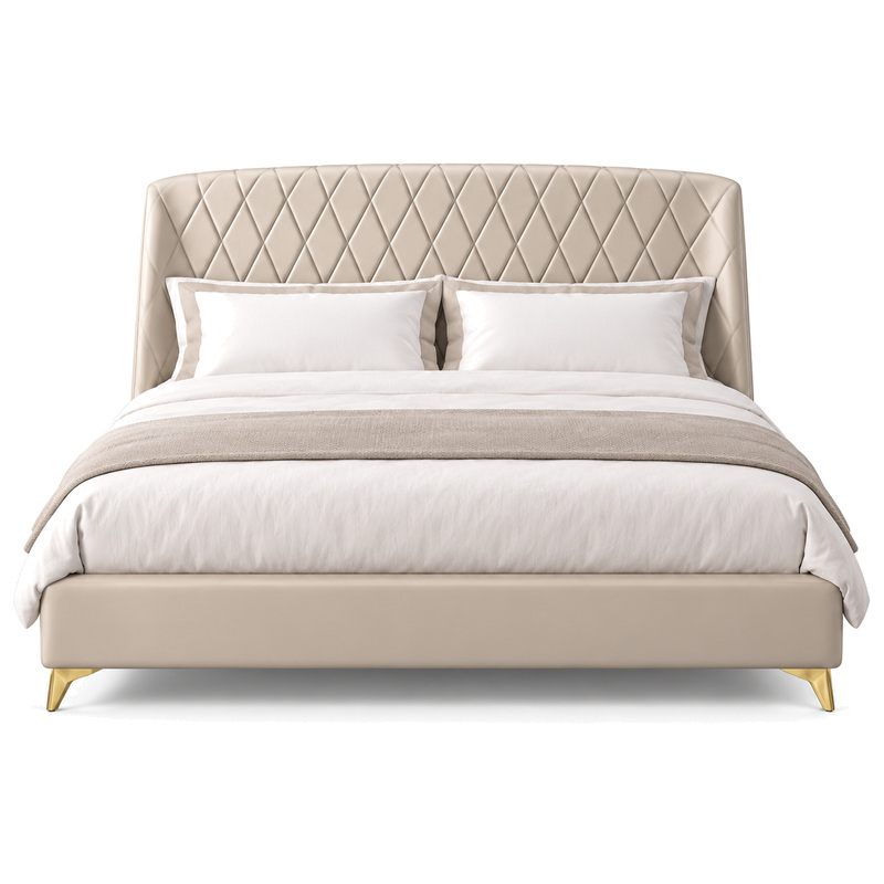 Jiani C2028 Upholstered Bed, front product view