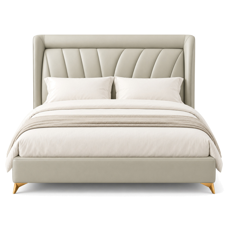 Jiani C2029-2 Upholstered Bed, front product view