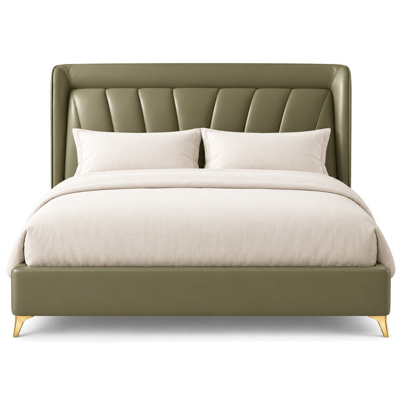 Jiani C2029 Upholstered Bed, front product view