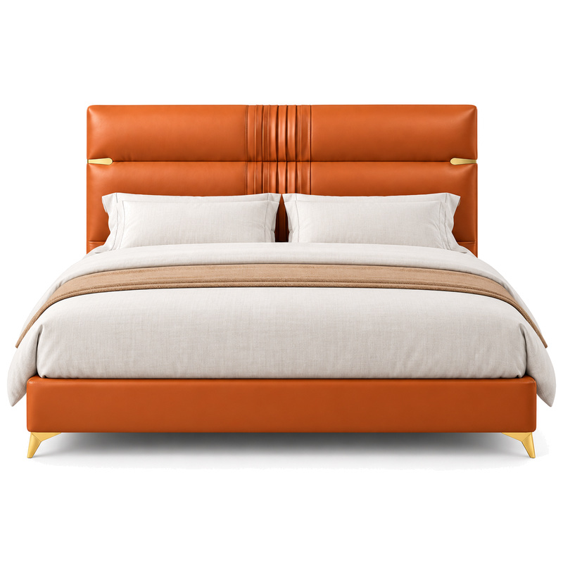 Jiani C2030 Upholstered Bed, front product view