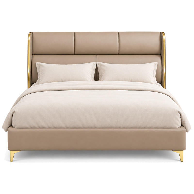 Jiani C2055 Upholstered Bed, front product view
