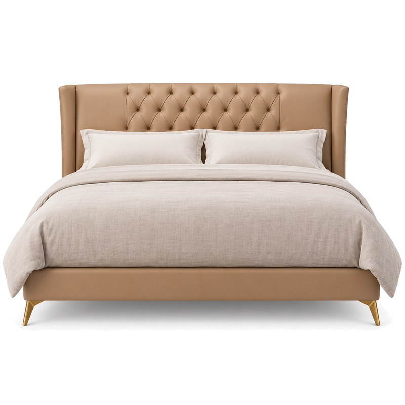 Jiani C2056 Upholstered Bed, front product view