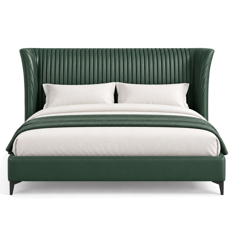 Jiani C2058 Upholstered Bed, front product view