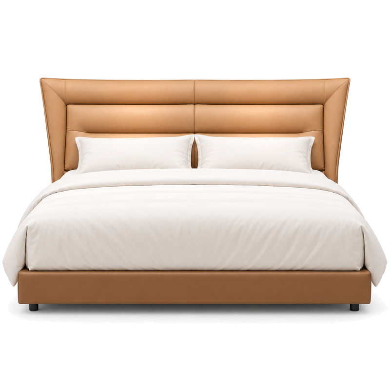 Jiani C2068 Upholstered Bed, front product view