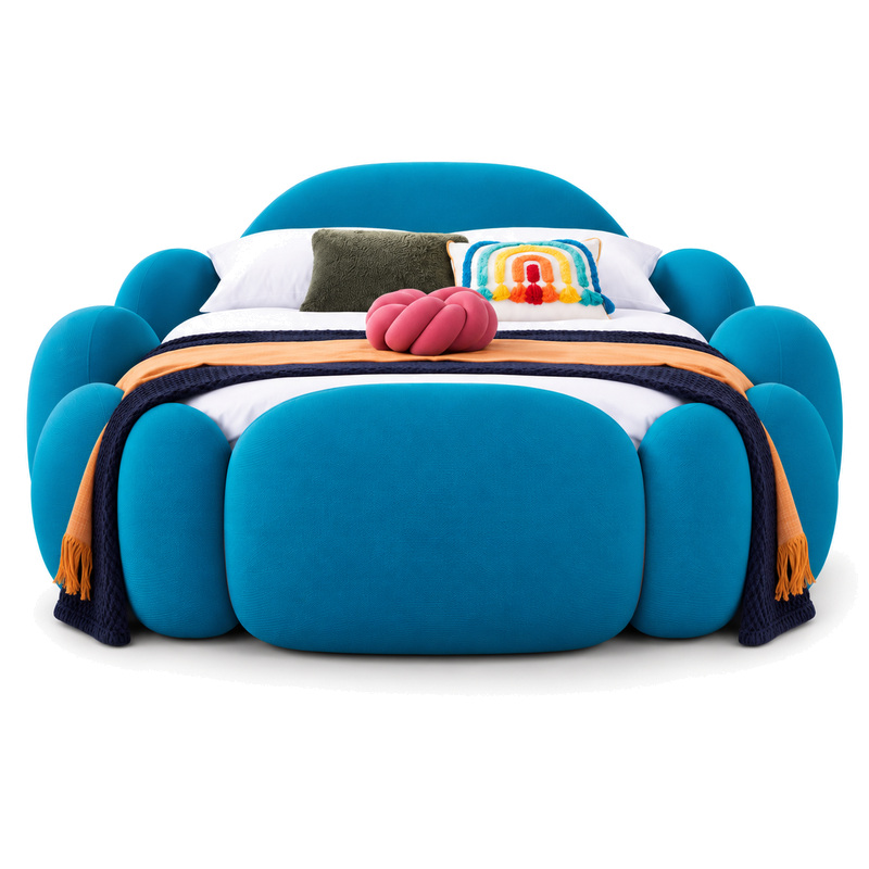 Jiani G9180 Upholstered Bed, front product view