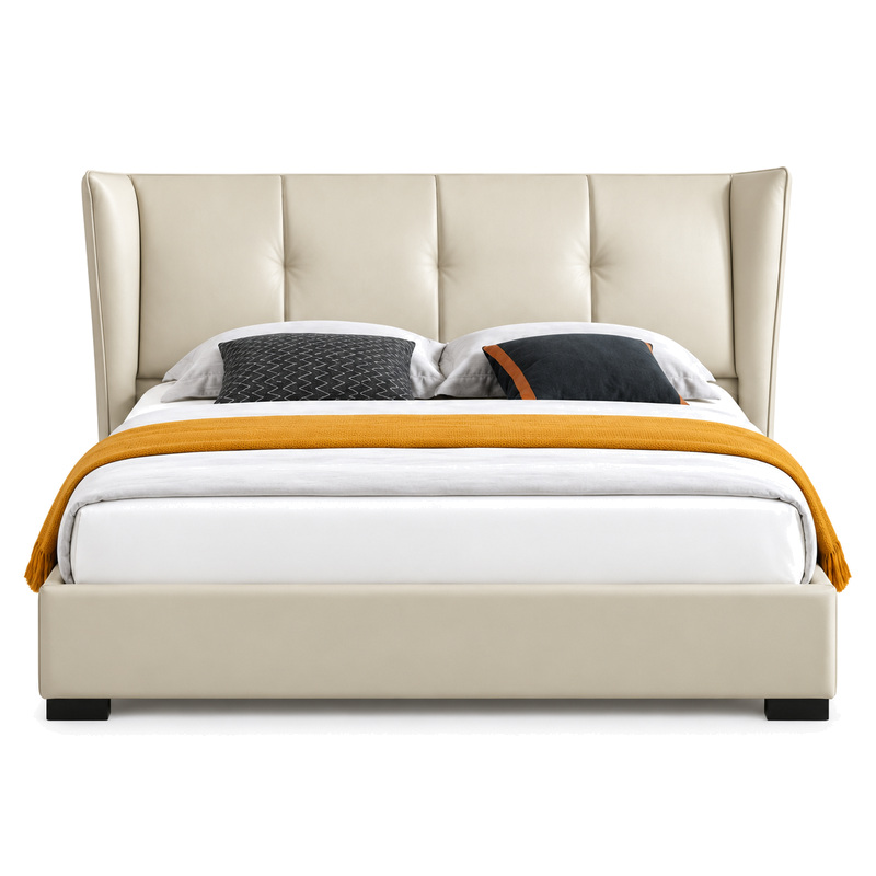 Jiani G9211 Upholstered Bed, front product view