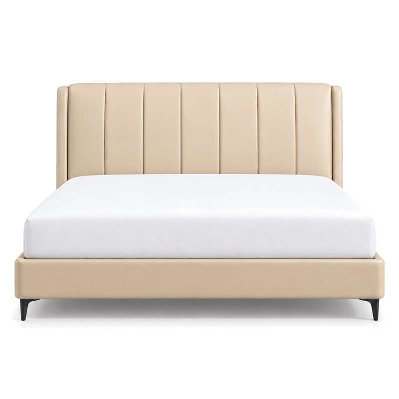 Jiani P8366齐边 Upholstered Bed, front product view