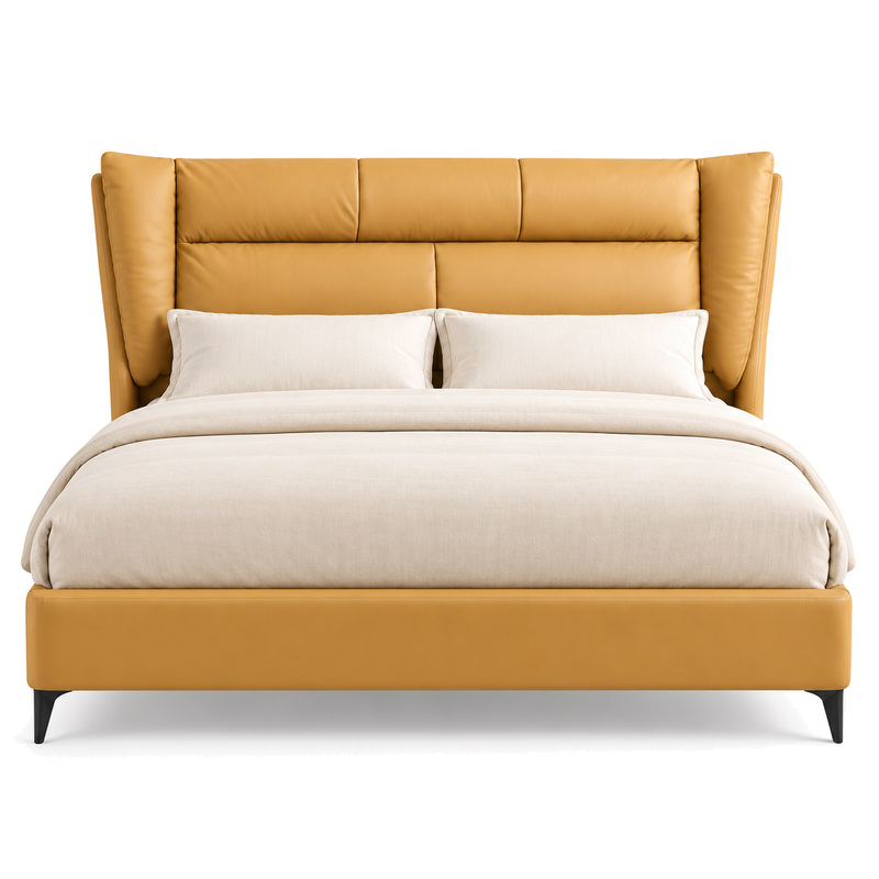 Jiani P8612 Upholstered Bed, front product view