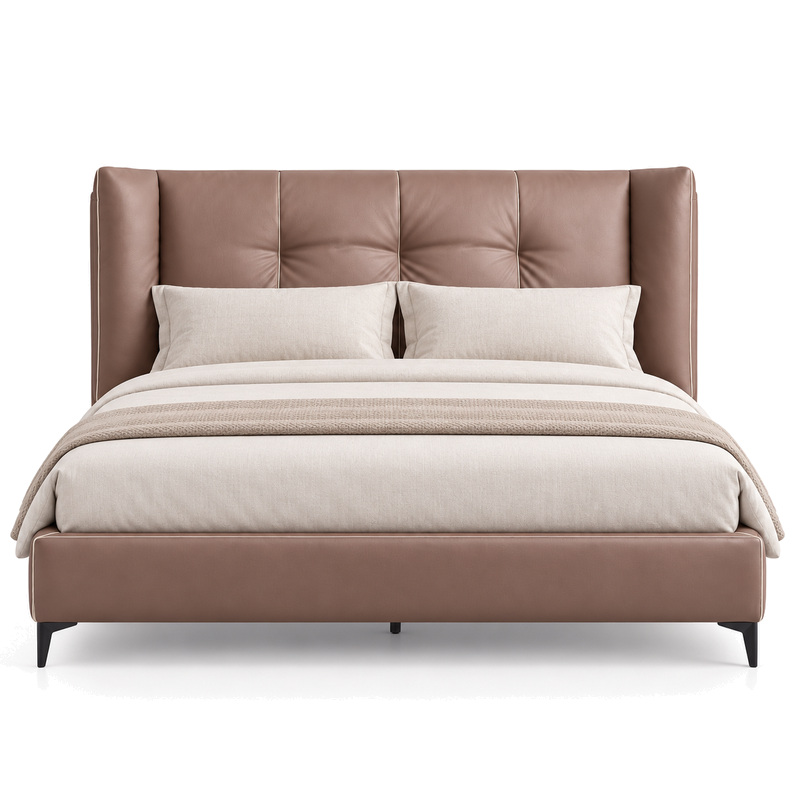 Jiani P8619 Upholstered Bed, front product view