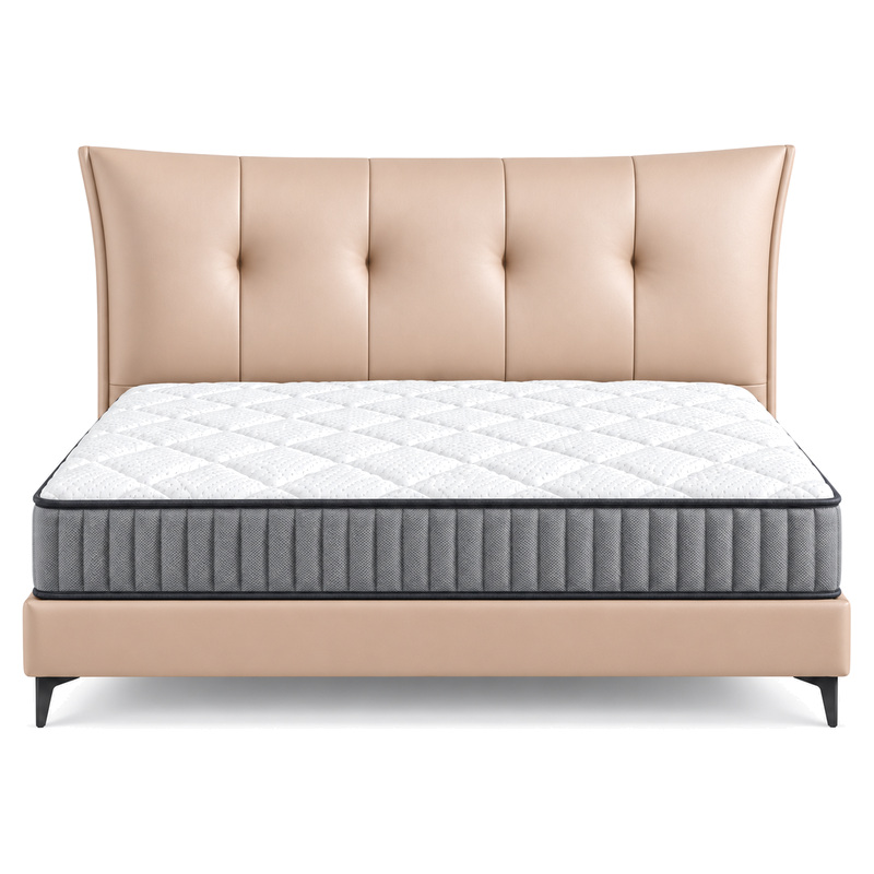 Jiani P8631 Upholstered Bed, front product view