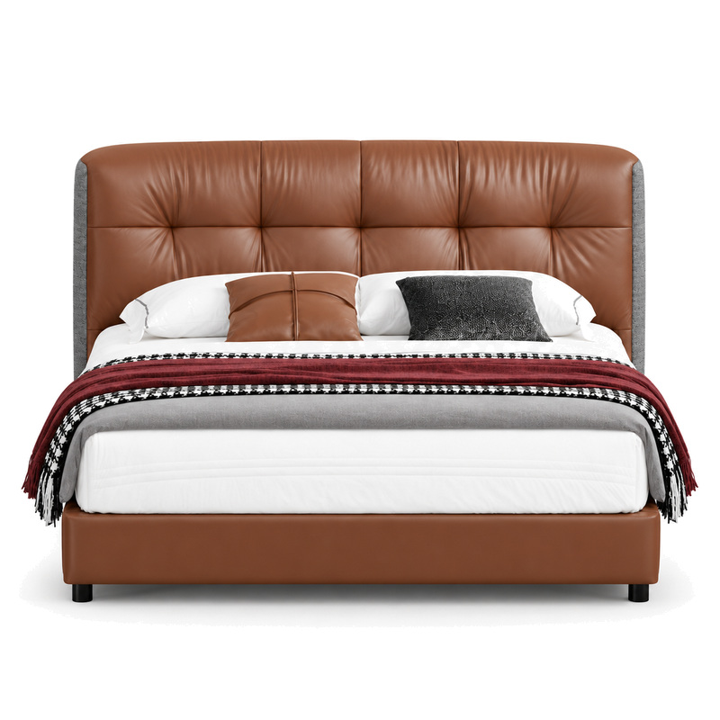 Jiani P8653 Upholstered Bed, front product view