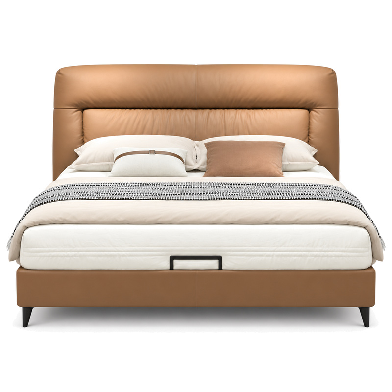 Jiani P8655-1 Upholstered Bed, front product view