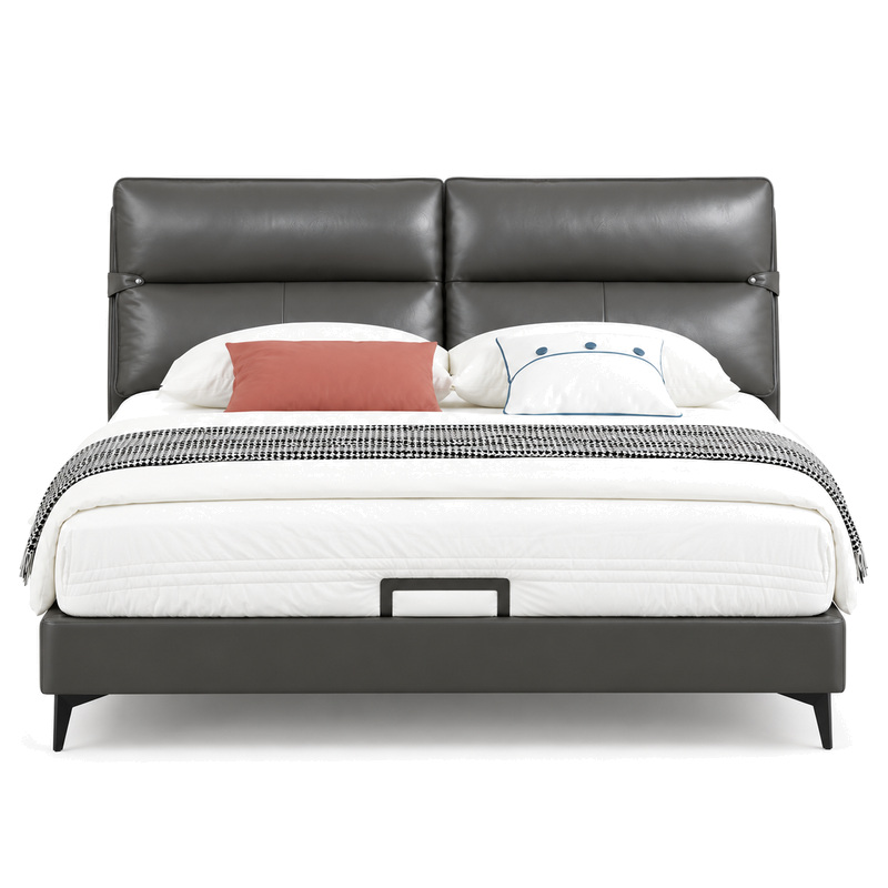 Jiani P8663-1 Upholstered Bed, front product view