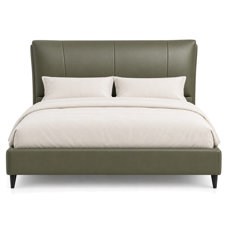 Jiani P8666 Upholstered Bed, front product view