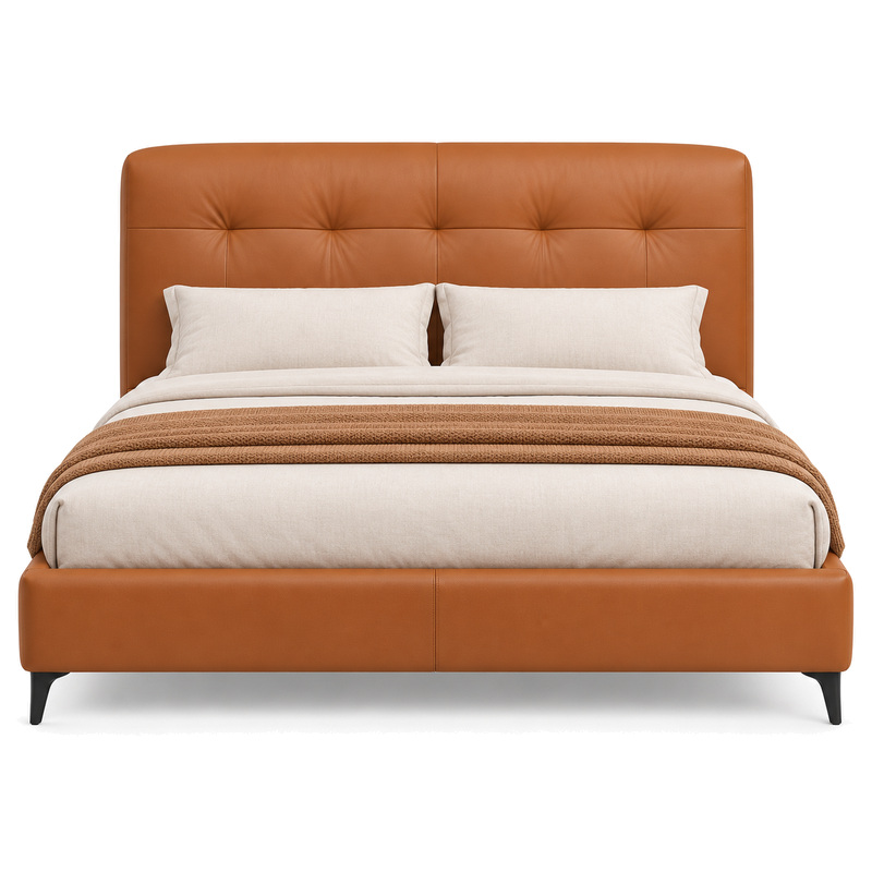 Jiani P8680 Upholstered Bed, front product view