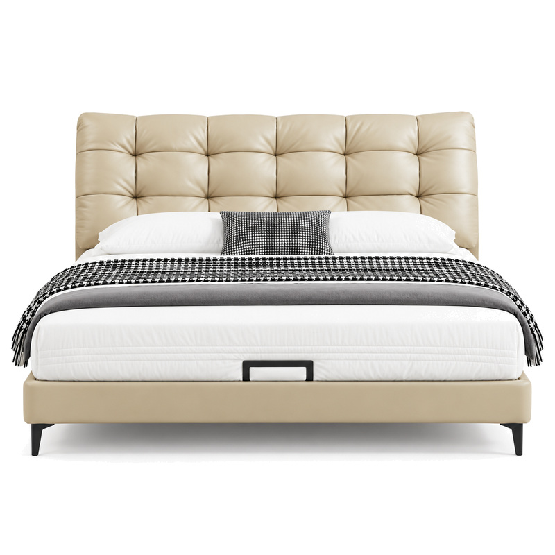 Jiani P8688 Upholstered Bed, front product view
