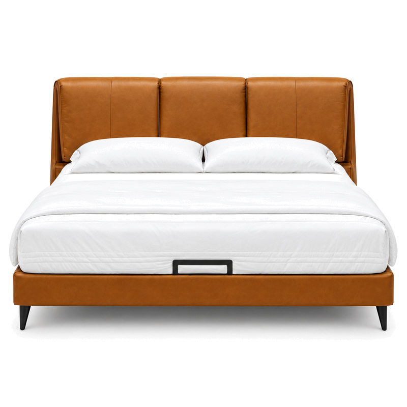 Jiani P8806 Upholstered Bed, front product view