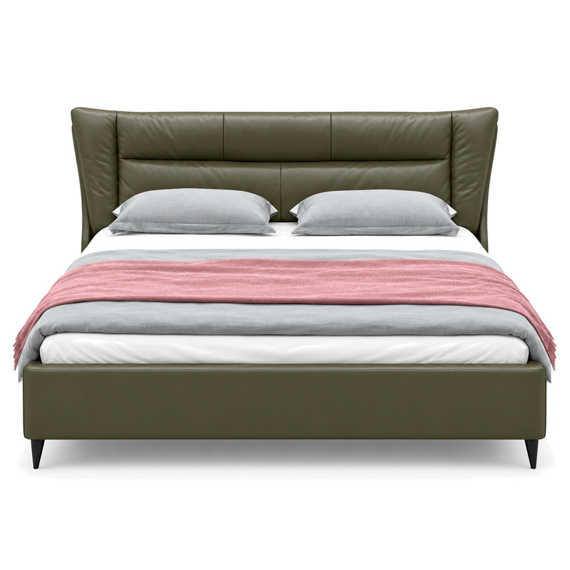 Jiani P8822 Upholstered Bed, front product view