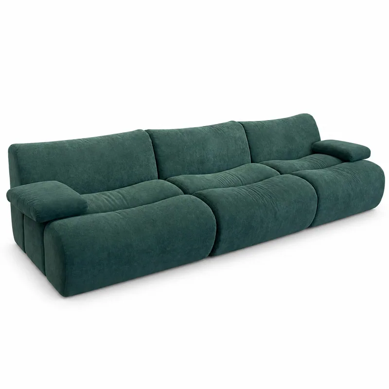 Modular Sofa and Ottoman, front product view