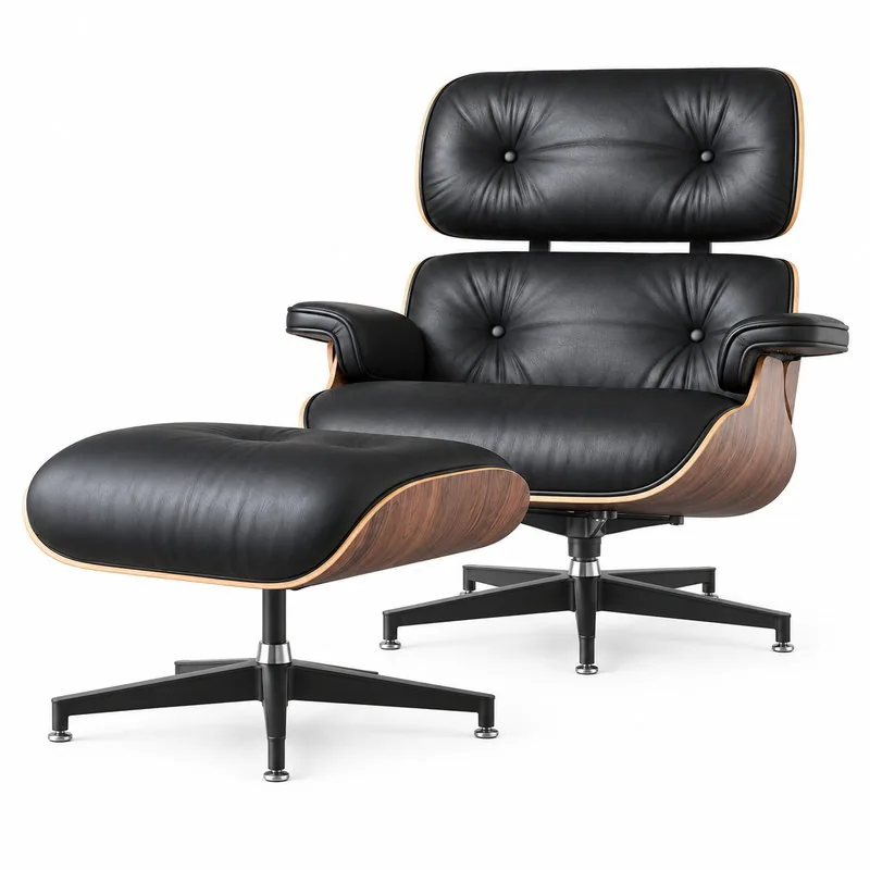 Moulded Shell Lounge Chair, front product view