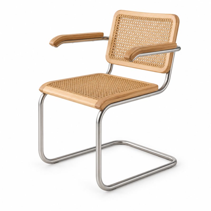 FZ Natural Cane Ash Wood Dining Chair, front product view