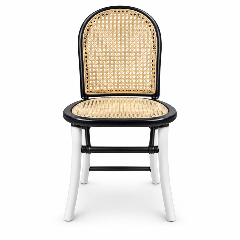 FZ Natural Cane Ash Wood Dining Chair, front product view
