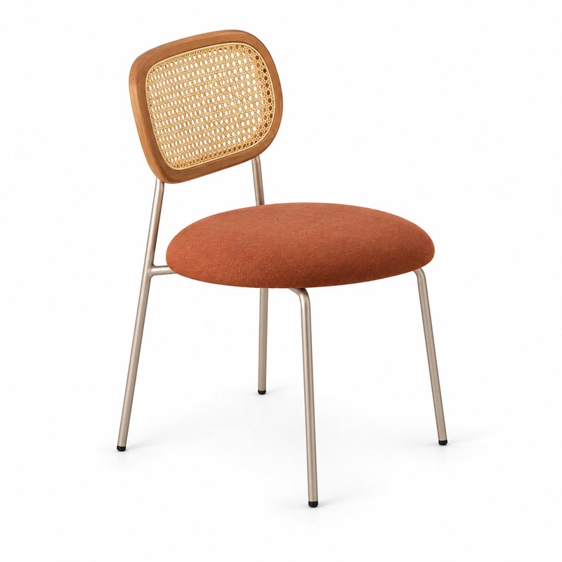 FZ Natural Cane Ash Wood Dining Chair, front product view