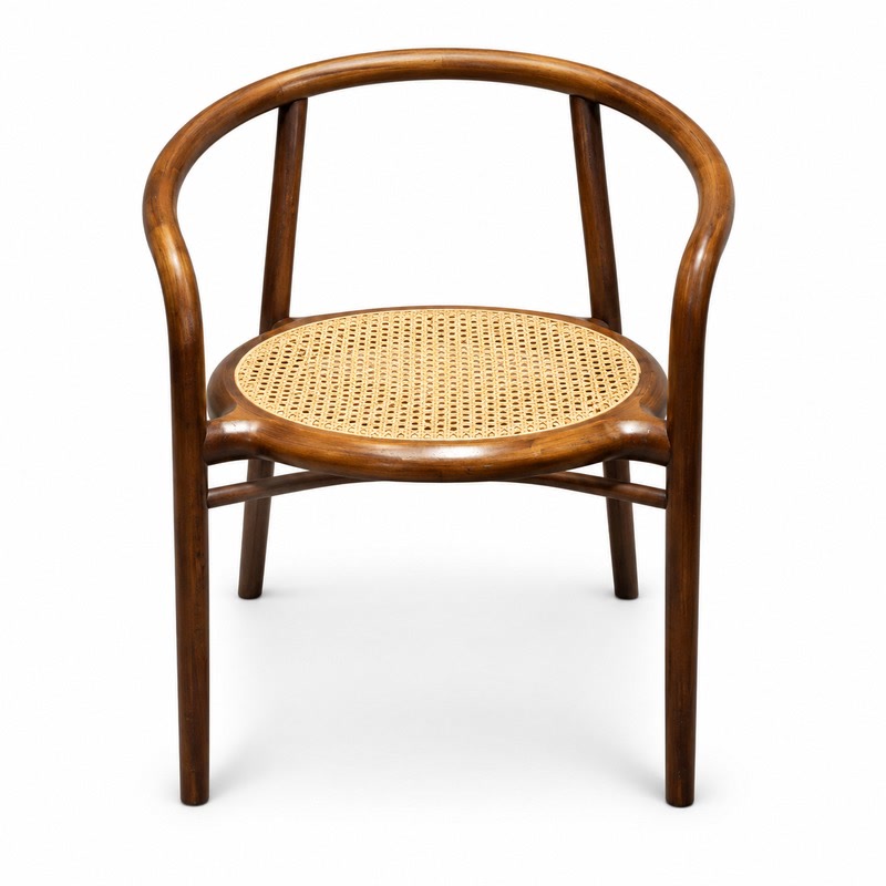 FZ Natural Cane Ash Wood Dining Chair, front product view