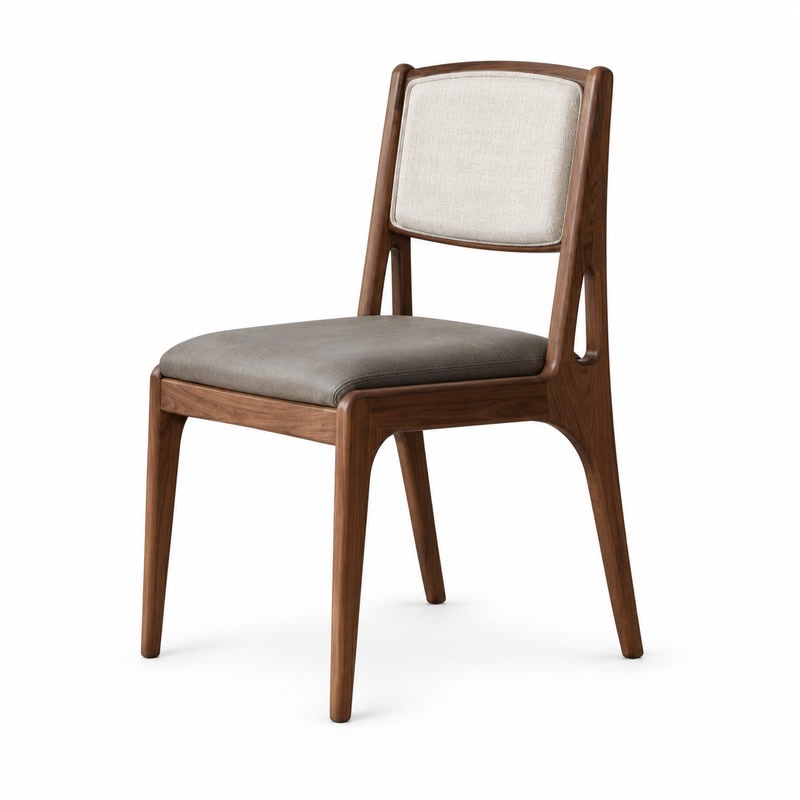 FZ Natural Cane Ash Wood Dining Chair, front product view